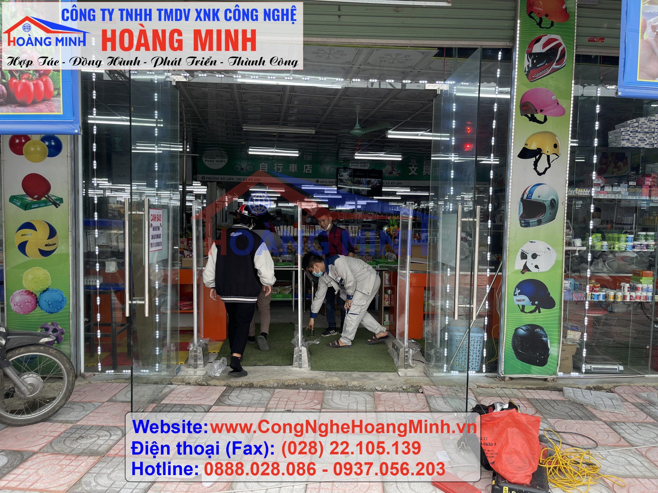 Lắp đặt cổng từ an ninh AM cho siêu thị Mini Mart Phú Sơn thị xã Kỳ Anh, Hà Tĩnh 20 Lắp đặt cổng từ an ninh tại Kỳ Anh Hà Tĩnh