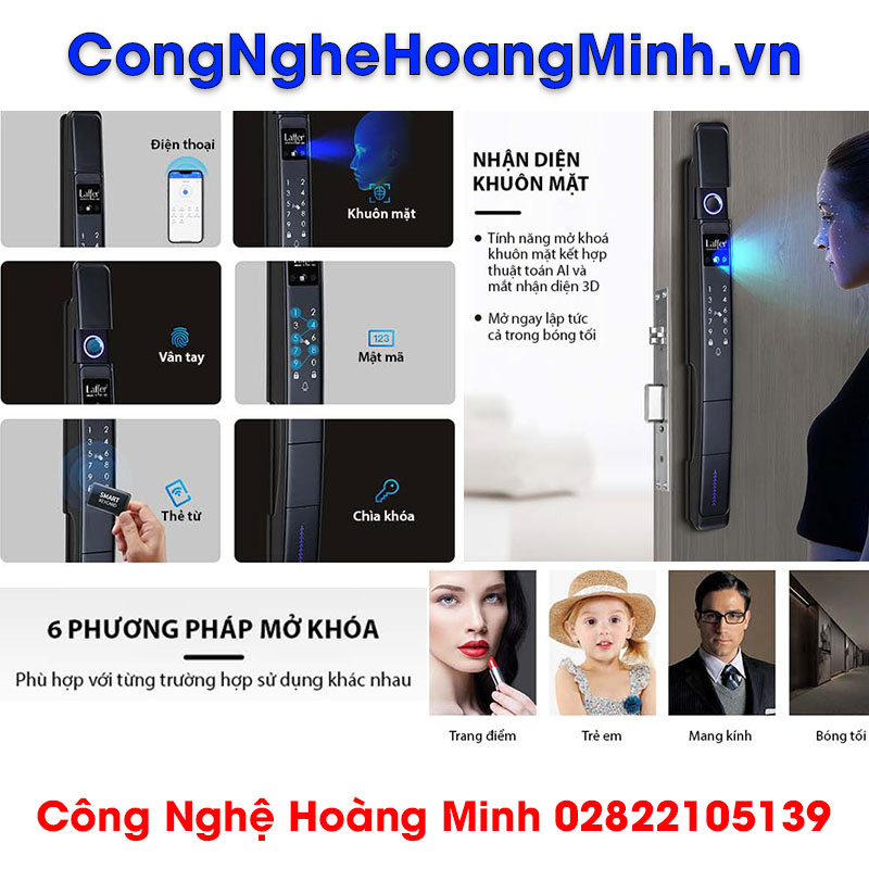 Khoá vân tay Laffer XD02 nhận diện khuôn mặt, thương hiệu ITALY cao cấp 18 Khoa van tay Laffer XD02 nhan dien khuon mat thuong hieu ITALY cao cap 5