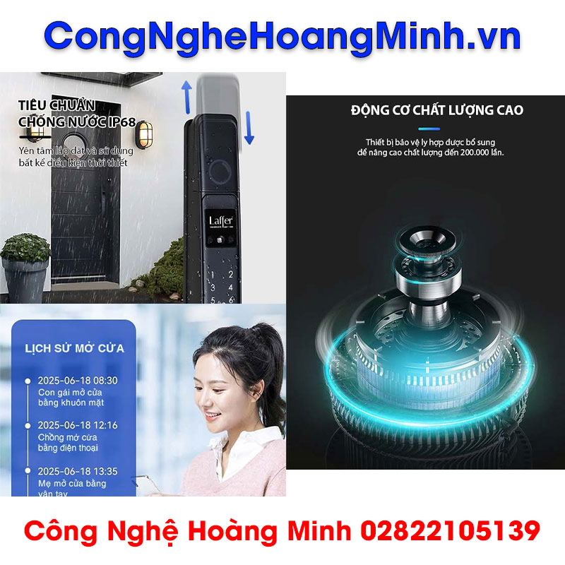 Khoá vân tay Laffer XD02 nhận diện khuôn mặt, thương hiệu ITALY cao cấp 21 Khoa van tay Laffer XD02 nhan dien khuon mat thuong hieu ITALY cao cap 8